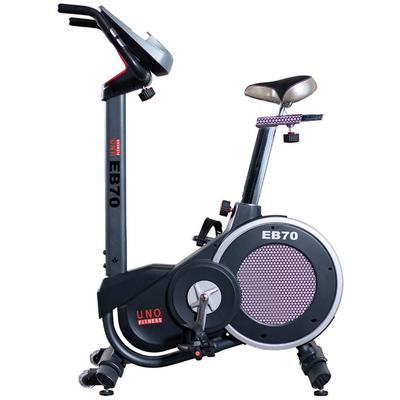 Ergometer U.N.O. FITNESS "EB 70" Fahrradtrainer silberfarben (schwarz/silberfarben)