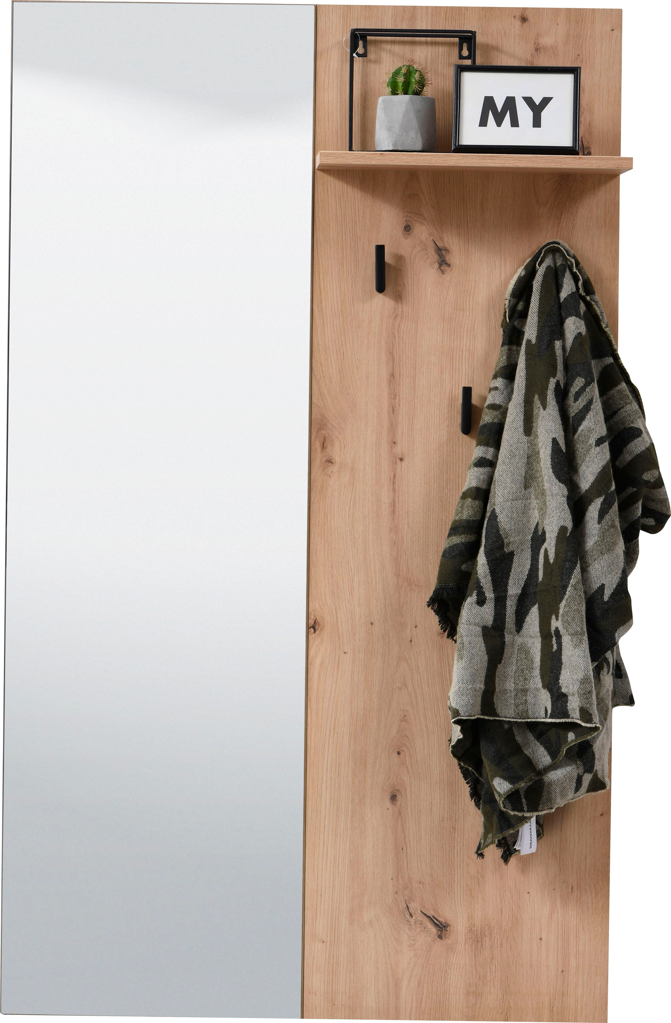 Garderobenpaneel INOSIGN "Sardinia", braun (artisan eiche), B:79cm H:132cm T:19,5cm, Spanplatte, Garderobenpaneele, Garderobenpaneel