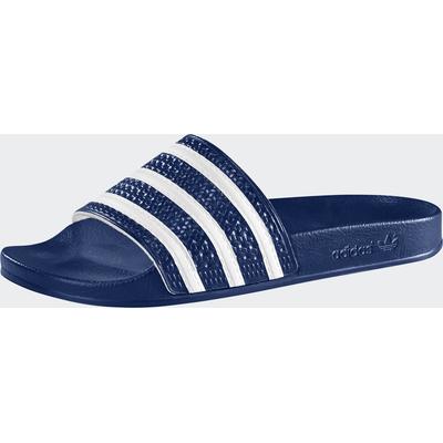 Badesandale ADIDAS ORIGINALS "ADILETTE", Gr. 37, blau (adiblau, weiß, adiblau), Synthetik, sportlich, Schuhe Badelatsche