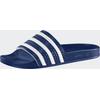 Badesandale ADIDAS ORIGINALS "ADILETTE", Gr. 44,5, blau (adiblau, weiß, adiblau), Synthetik, sportlich, Schuhe Badelatschen Pantolette Schlappen