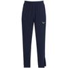 Jerseyhose TRIGEMA "TRIGEMA Freizeithose mit Bein-Reißverschluss", Damen, Gr. L, US-Größen, blau (navy), 74% Nylon, 26% Elastan, Basic, Hosen