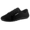 Barfußschuh LEGUANO "AKTIV", Damen, Gr. 44, schwarz, Textil, sportlich, Schuhe Schnürschuh Sommerschuh Barfußschuh, Freizeitschuh, Halbschuh, Schnürschuh mit ergonomischer Formgebung