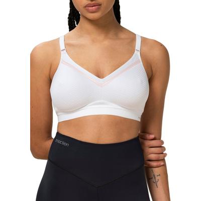 Sport-BH TRIACTION BY TRIUMPH "Triaction Free Motion N EX", Damen, Gr. 90, Cup C, weiß, Single Jersey, Obermaterial: 50%