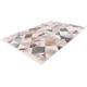 Teppich CALO-DELUXE "Miran 125" Teppiche Gr. B/L: 200 cm x 300 cm, 12 mm, 1 St., rosa (lachs, grau) Esszimmerteppiche Vintage Design, mit Fransen, Wohnzimmer