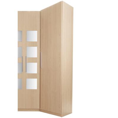 Kleiderschrank PRIESS "Saragossa", braun (struktureichefarben hell), B:48cm H:193cm T:36cm, Schränke, mit 5 Einlegeböden Image