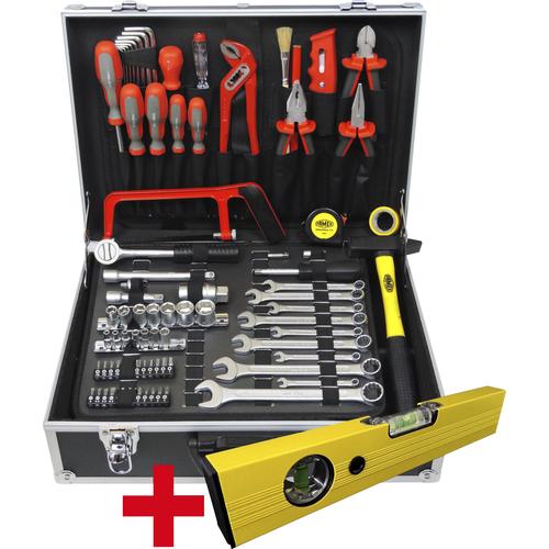 "FAMEX Werkzeugset ""759-63"" Werkzeugsets Werkzeugkoffer mit Werkzeug orange (grau, schwarz, orange) Werkzeug"