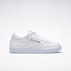 Sneaker REEBOK CLASSIC "CLUB C 85", Gr. 40,5, weiß (weiß, light, grau), Leder, Synthetik, sportlich, Schuhe Skaterschuh Sneaker low