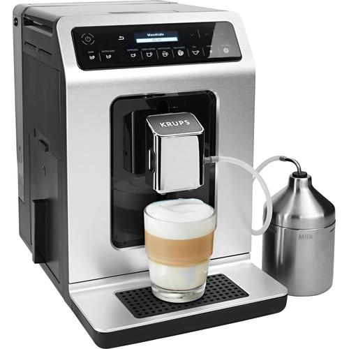 "KRUPS Kaffeevollautomat ""EA891D Evidence"" Kaffeevollautomaten grau (metal) Kaffeevollautomat"