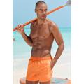 Badeshorts BENCH. Gr. L (52), N-Gr, orange Herren Badehosen Badeshorts