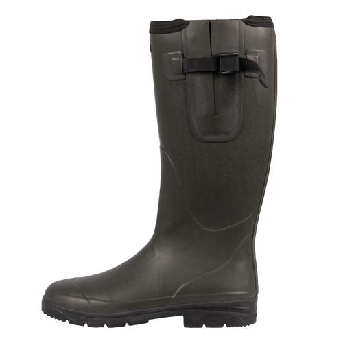 „Gummistiefel MOLS „“Pennant““ Gr. 43, schwarz (khaki, schwarz) Schuhe Gummistiefel mit wärmendem Isolationsneopren“