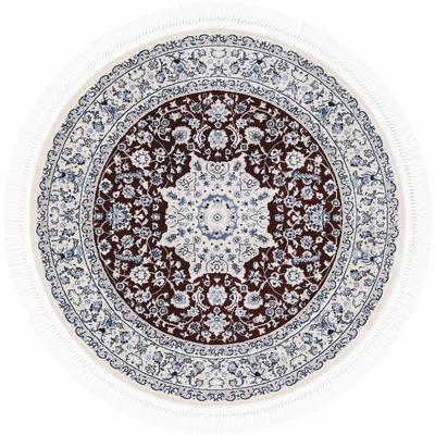 Teppich CARPETFINE "Nain Diane", rot, H:8mm Ø:160cm, Polypropylen, Polyester, Teppiche, Kurzflorteppich, Orient Look Image