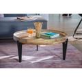 Couchtisch TOM TAILOR HOME "T-TRAY TABLE LARGE" Tische Gr. B/H/T: 75 cm x 34 cm x 75 cm, gelb (mango natur) Couchtische rund oval