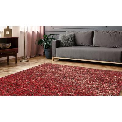 Fellteppich CALO-DELUXE "Vezzana 615" Gr. 4, rot, B:160cm H:5mm L:230cm, Leder, Kuhfell, Teppiche, echtes Rinderfell, Wohnzimmer Image