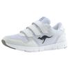 Sneaker KANGAROOS "K-BlueRun 701 B", Gr. 40, weiß, Textil, sportlich, Schuhe, mit Klettverschluss