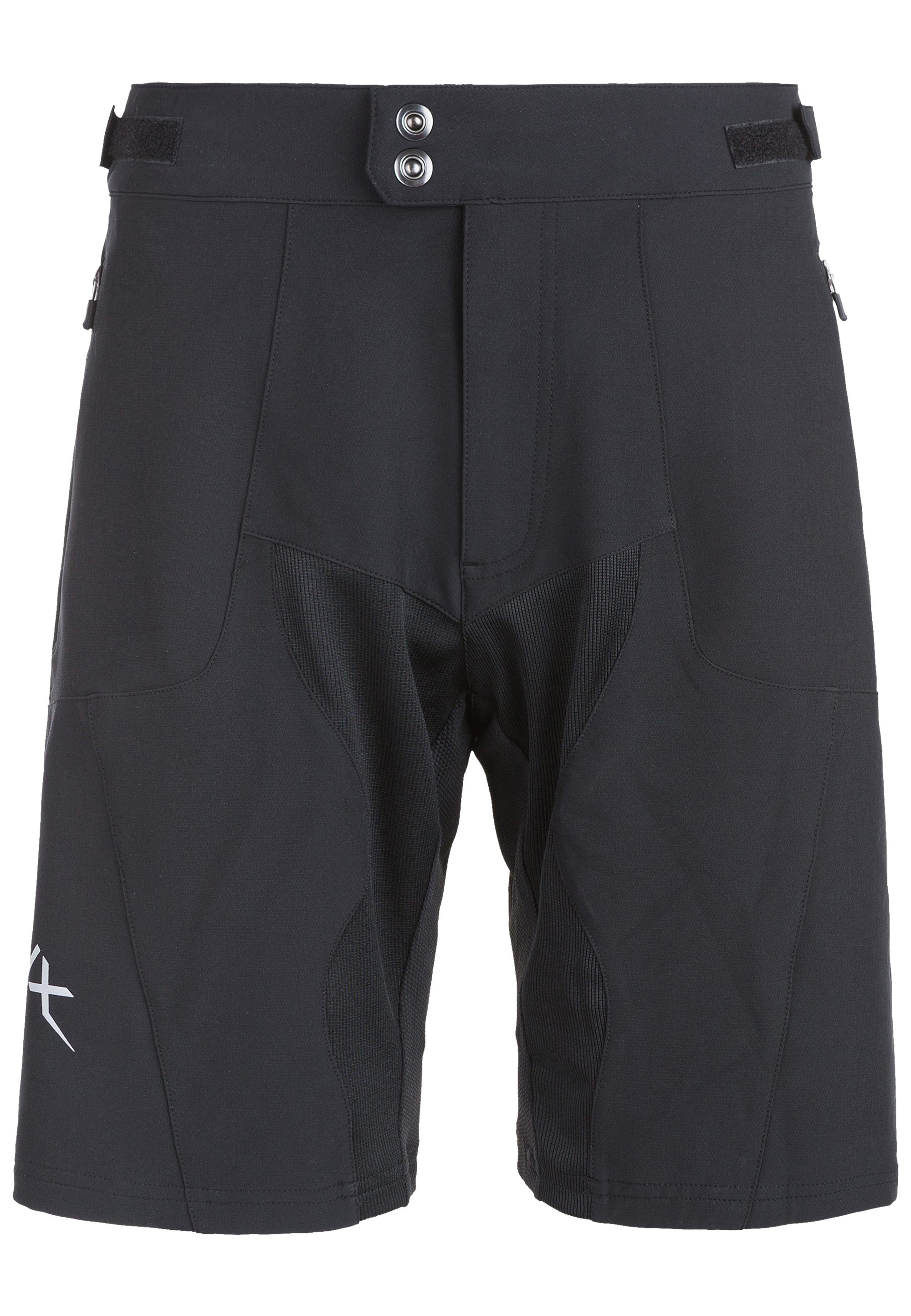 Radhose ENDURANCE "LEICHHARDT BIKE SHORT", Herren, Gr. S, US-Größen, schwarz, 95% Polyester, 5% Elasthan, bedruckt, unifarben, kurz, Hosen, mit hochwertigen Radsport-Funktionen