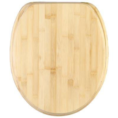 WC-Sitz SANILO "Bambus", braun, B:37,7cm L:47cm, Holz, WC-Sitze, mit Absenkautomatik