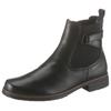 Chelseaboots GABOR, Damen, Gr. 37, schwarz, Kalbsleder, Elastischer Einsatz, unifarben, klassisch, Schuhe, Blockabsatz, Stiefelette, Businessmode mit Stretcheinsatz