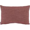 Dekokissen H.O.C.K. "Zircono", rot (bordeaux, rot, rot, ethnomuster, jaquard, struktur), B:40cm H:10cm L:60cm, Polyacryl, Dekokissen_Sitzkissen_Kissenhüllen, mit Ethnomuster, Kissenhülle mit Füllung, 1 Stück