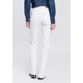 Bootcut-Jeans ARIZONA "Comfort-Fit" Gr. 46, N-Gr, weiß (white) Damen Jeans Bootcut Bestseller