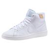 Sneaker NIKE SPORTSWEAR "Wmns Court Royale 2 Mid", Gr. 36,5, weiß, Leder, unifarben, sportlich, Schuhe Schnürboots Skaterschuh Sneakerboots
