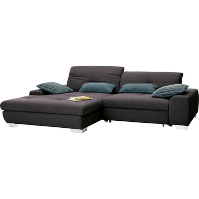 Ecksofa "SO 1200 inkl. Sitztiefen- & Rückenverstellung für hohen Sitzkomfort", braun (graubraun gba 34), B:276cm H:89cm T:198cm, 100% Polyester, SET ONE BY MUSTERRING, Sofas, wahlweise mit Bettfunktion und Stauraum, L-Form, auch in Cord Bezug Image