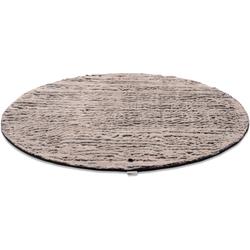 Fellteppich TOM TAILOR HOME "Furry" Gr. 9, braun (hellbraun), H:25mm Ø:90cm, Kunstfaser, Teppiche, Fellteppich, Kunstfell, Hochflor, extrem weiche Haptik