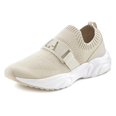 Sneaker LASCANA ACTIVE, Damen, Gr. 37, beige, Obermaterial: 100% Textilmaterial. Futter: 100% Textilmaterial. Decksohle: