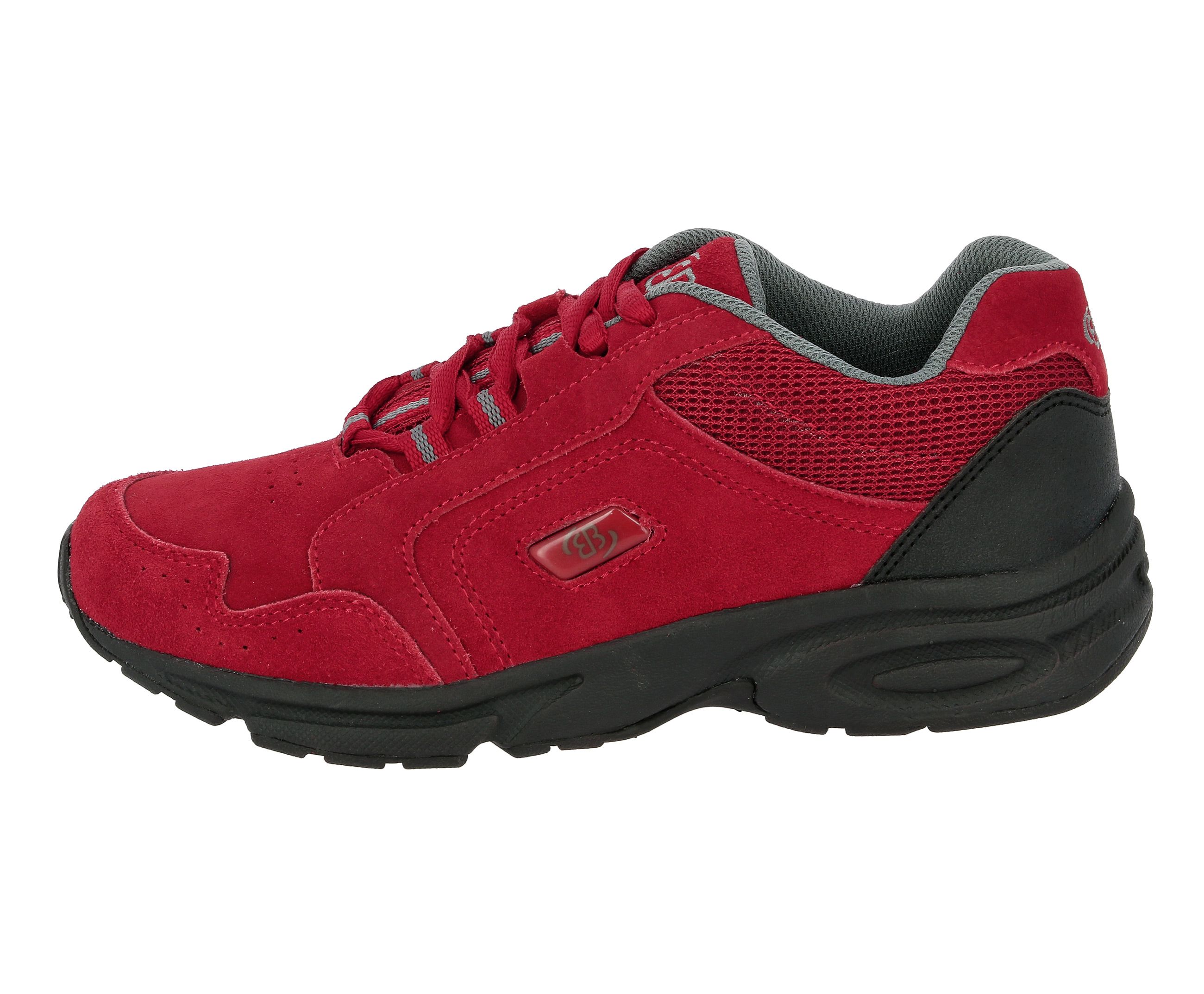 Outdoorschuh BRÜTTING "Bequemschuh Circle", Gr. 41, rot, Veloursleder, Schuhe Damenschuh Walkingschuh Wanderschuh Outdoorschuh Schnürschuh