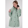 Regenjacke DEPROC ACTIVE "Friesennerz HALIFAX ANCHOR WOMEN", Damen, Gr. 48 (XL), grau, Obermaterial: 100% Polyurethan; Futter: 100% Polyester, casual, Langarm mit Druckknopf, Jacken, auch in Großen Größen erhältlich