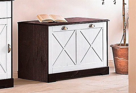 Schuhbank HOME AFFAIRE, braun (dunkelbraun, weiß), Sitzbänke, Schuhbank