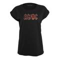 Kurzarmshirt MERCHCODE "Damen Ladies AC/DC Voltage Tee" Gr. M, schwarz (black) Herren Shirts Print