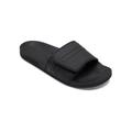 Sandale QUIKSILVER "Rivi Slide Adjust" Gr. 11(44), schwarz (black, grey, black) Schuhe Pantoletten