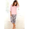 Capri-Pyjama BUFFALO Gr. 52/54, rosa (rosa, gemustert) Damen Homewear-Sets Pyjamas