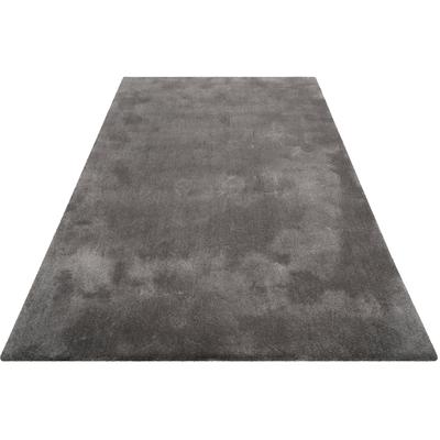 Hochflor-Teppich WECON HOME BASICS "Emilia" Gr. 1, grau, B:70cm H:25mm L:140cm, Kunstfaser, Teppiche, Wohnzimmer Image