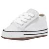 Sneaker CONVERSE "Kinder Chuck Taylor All Star Cribster Canvas Color-Mid", Gr. 18, weiß (weiß natural, ivory), Textil, unifarben, sportlich, Schuhe Lauflernschuh Sneakerboots, für Babys mit Klettverschluss
