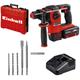 EINHELL Akku-Bohrhammer "HEROCCO Kit +5" Bohrmaschinen schwarz (schwarz, rot) Bohrhämmer