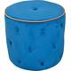 Hocker HOME AFFAIRE Gr. B/H/T: 50 cm x 45 cm x 50 cm, Samt, blau Polsterhocker Sitzhocker Hocker