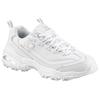 Sneaker SKECHERS "D´Lites-Fresh Start", Damen, Gr. 38, silber (weiß, silberfarben), Leder, Textil, Synthetik, sportlich, Schuhe Sneaker, Freizeitschuh, Halbschuh, Schnürschuh mit Bio-Dri-Ausstattung