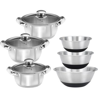 Topf-Set KING "EDELSTAHL", silber (silberfarben), Töpfe, Induktion Image