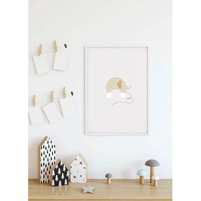 Bild KOMAR "Baby Happy", bunt (farbe bild(er): bunt), B:40cm H:50cm, Papier, Holz, Bilder, Wandbild zur Dekoration - ohne Rahmen
