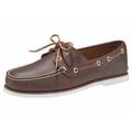 Bootsschuh TIMBERLAND "Men´s 2 Exe Boat Shoe" Gr. 40, braun (dark, brown, smooth) Herren Schuhe Bootsschuh Herrenschuh Mokassin Segelschuh Sommerschuh