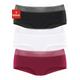 Panty S.OLIVER Gr. 36/38, 3 St., rot (rot, schwarz, weiß) Damen Unterhosen Spar-Sets