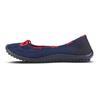 Barfußschuh LEGUANO "STYLE MARITIM", Damen, Gr. 38, blau (dunkelblau), Textil, sportlich, Schuhe Ballerina Barfußschuh Socksneaker Sommerschuh, Ballerina, Slipper, Bequemschuh mit modischen Durchzügen