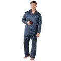 Schlafanzug KINGS CLUB Gr. 48/50, blau (dunkelblau) Herren Homewear-Sets Nachtwäsche