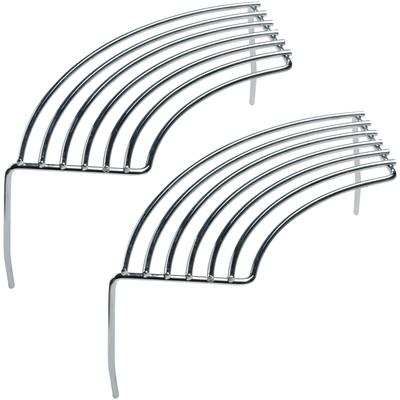 Warmhalte-Grillrost TEPRO "Sacramento / San Francisco", silber (silberfarben), B:14,7cm H:12,4cm L:34,6cm Ø:57cm, Grillroste, 2er-Set Image