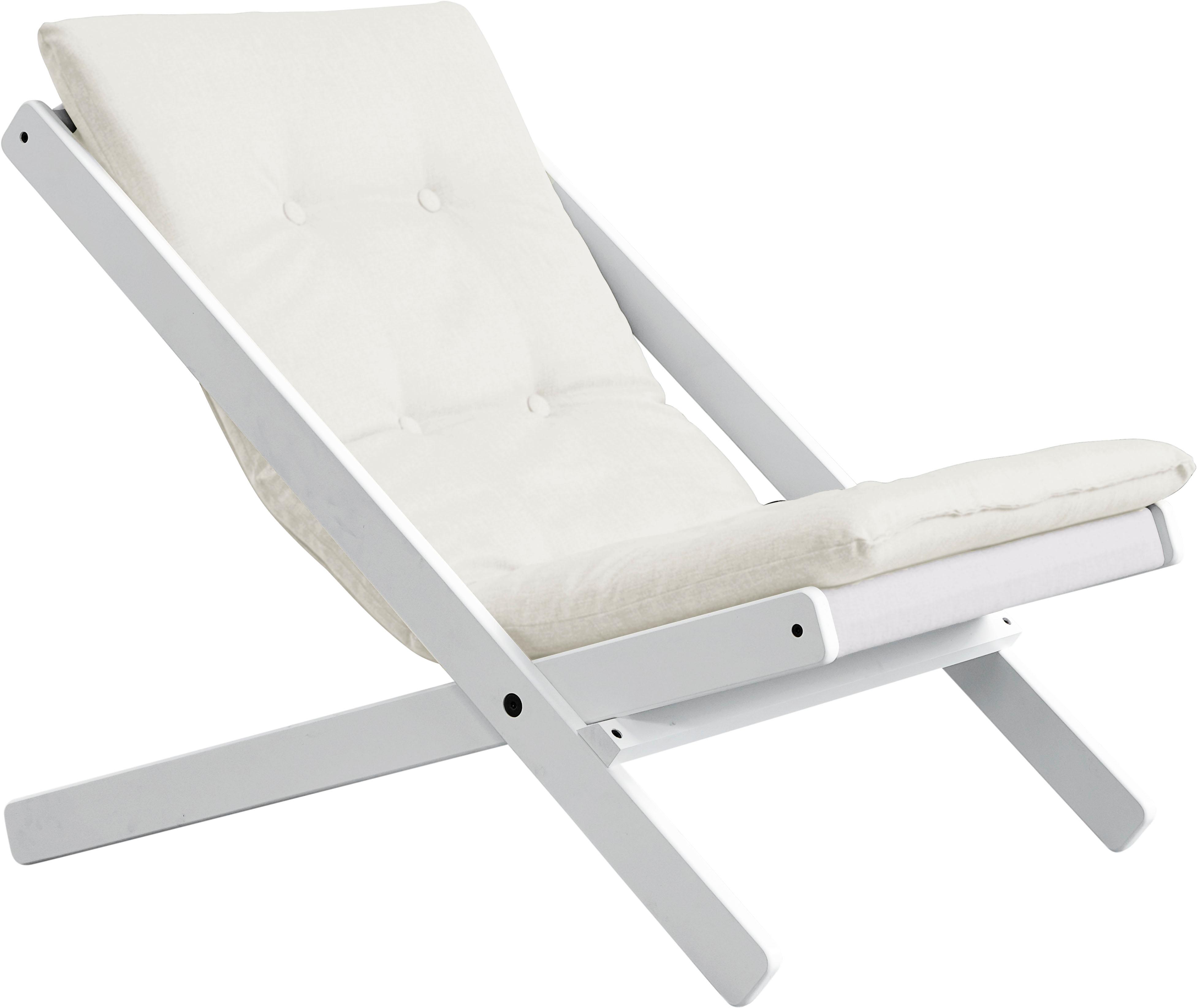 Klappstuhl KARUP DESIGN "Boogie", beige (natur, weiß), Stühle, Klappstuhl, Bezugsqualität 1