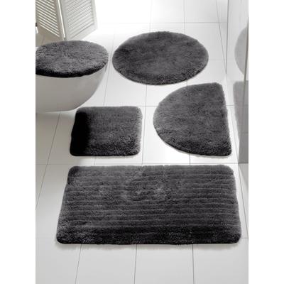 Badematte HEINE HOME Gr. 4, grau (anthrazit), rechteckig (70cm x 110cm),, Badematten Image