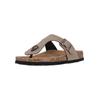 Sandale CRUZ "Barns", Damen, Gr. 40, grau (braun), Synthetik, casual, Schuhe Schlappen Zehentrenner, mit verstellbarem Zehentrennerriemen