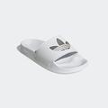 Badesandale ADIDAS ORIGINALS "ADILETTE LITE W" Gr. 38, weiß (cloud white, cloud matte silver) Schuhe Wasserschuhe