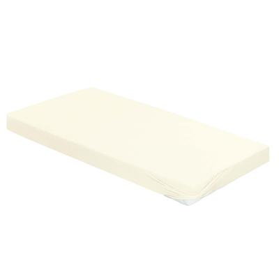 Spannbettlaken IRISETTE "Kuschel Jersey Spannbettlaken Vesuv", beige (creme), B:140-160cm L:200cm, Jersey, Obermaterial: 100% Baumwolle, Laken, mit Rundumgummizug Image